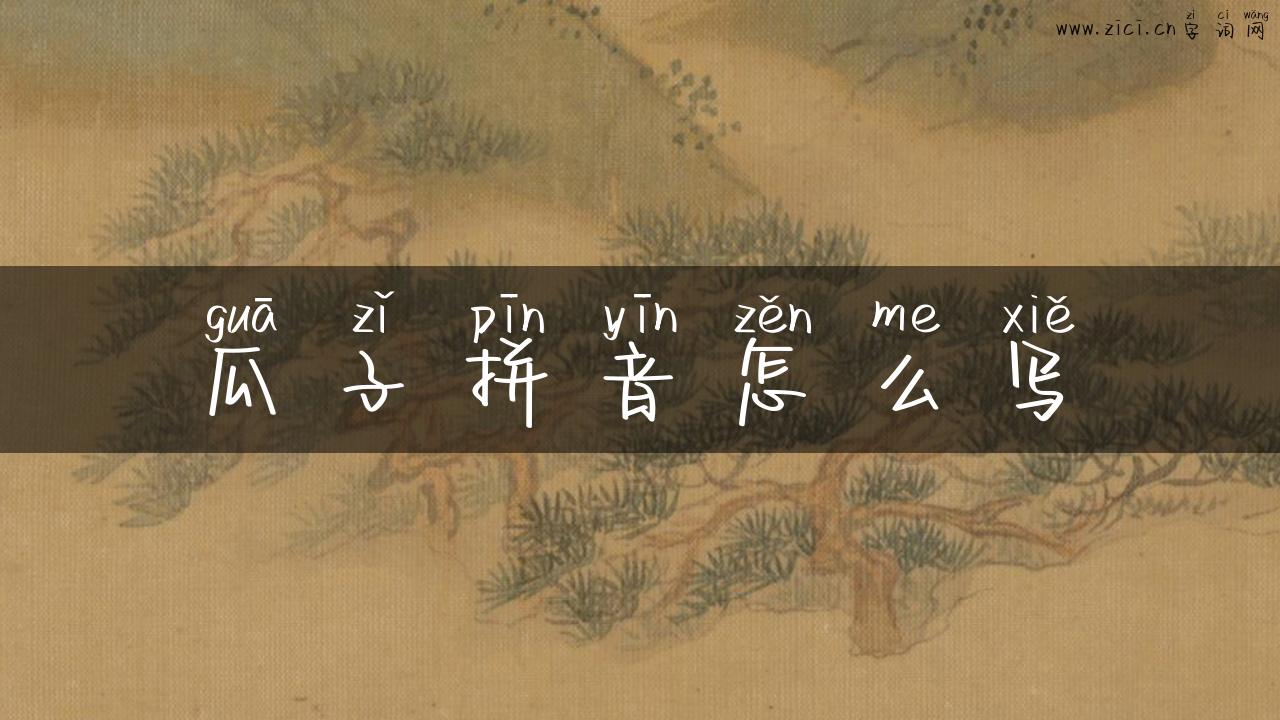 瓜子拼音怎么写