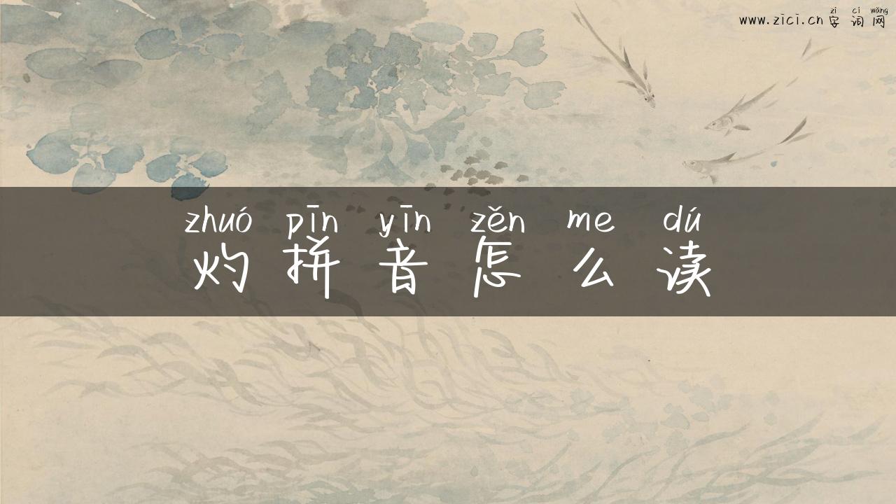 灼拼音怎么读