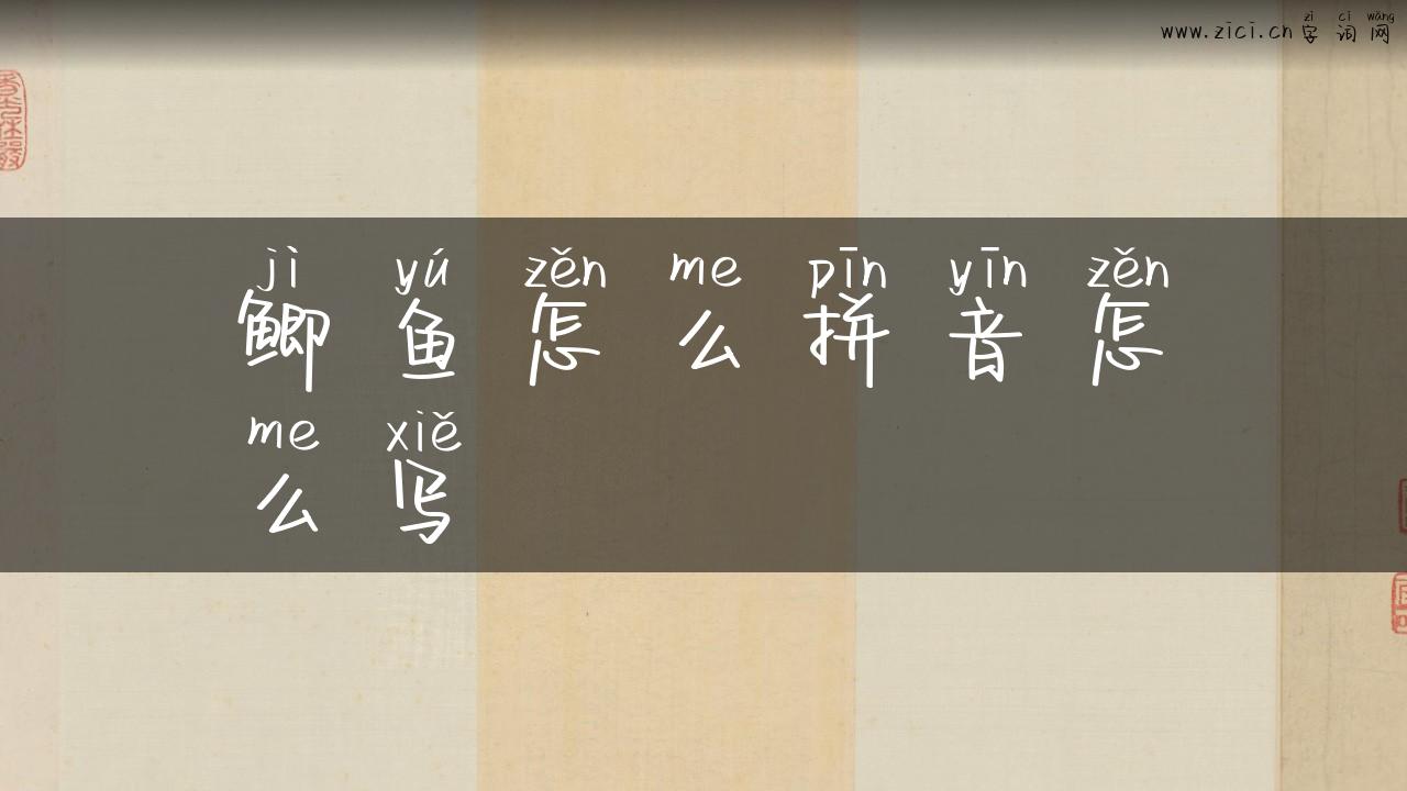 鲫鱼怎么拼音怎么写