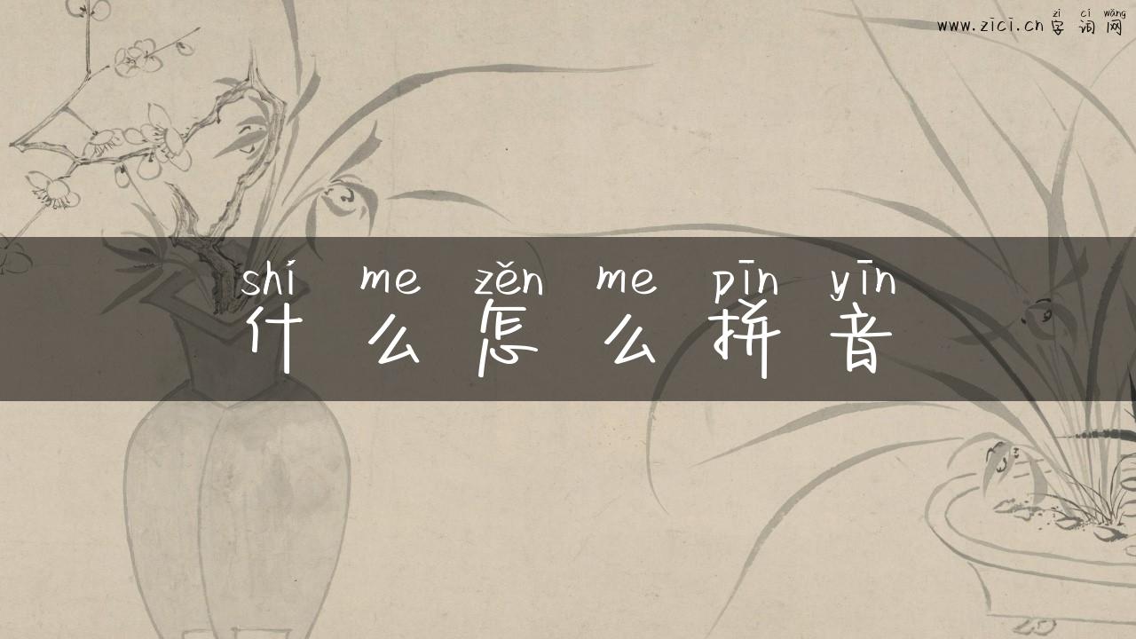 什么怎么拼音