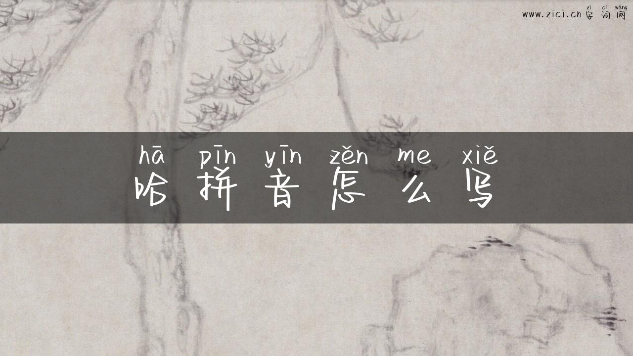 哈拼音怎么写
