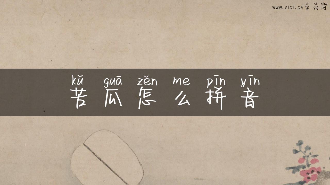 苦瓜怎么拼音
