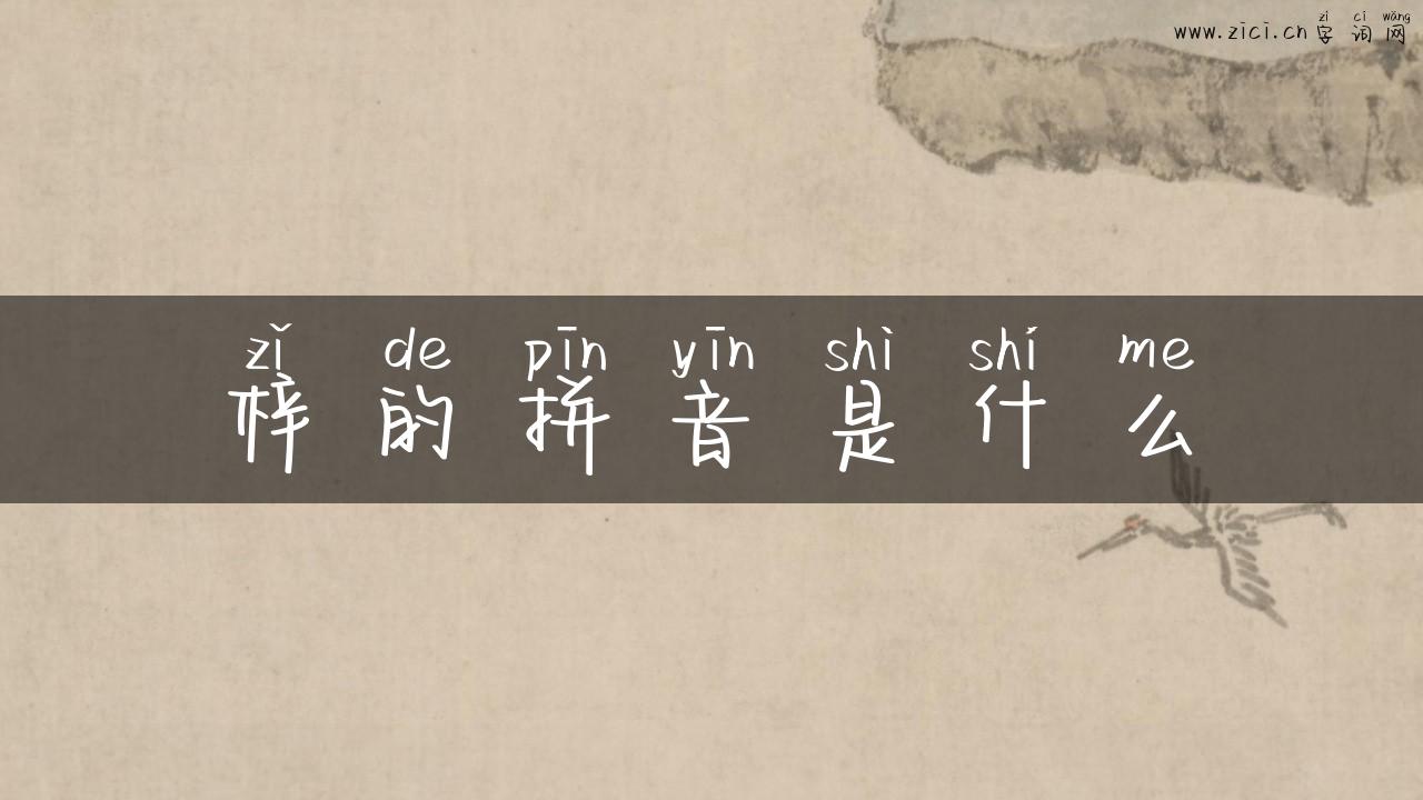 梓的拼音是什么