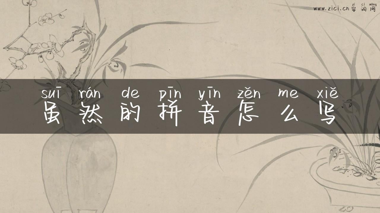 虽然的拼音怎么写
