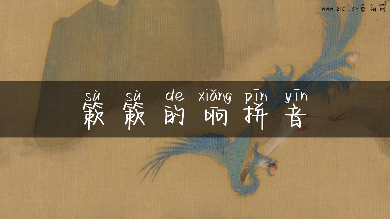 簌簌的响拼音