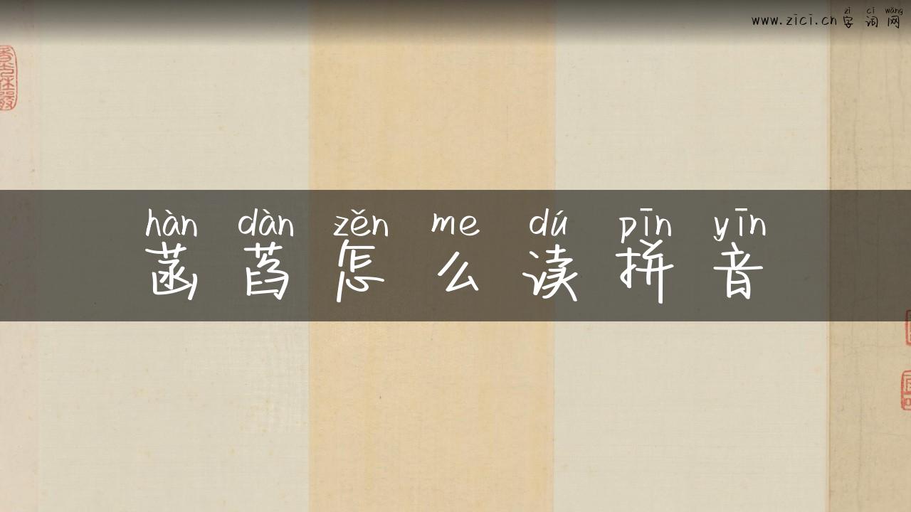 菡萏怎么读拼音