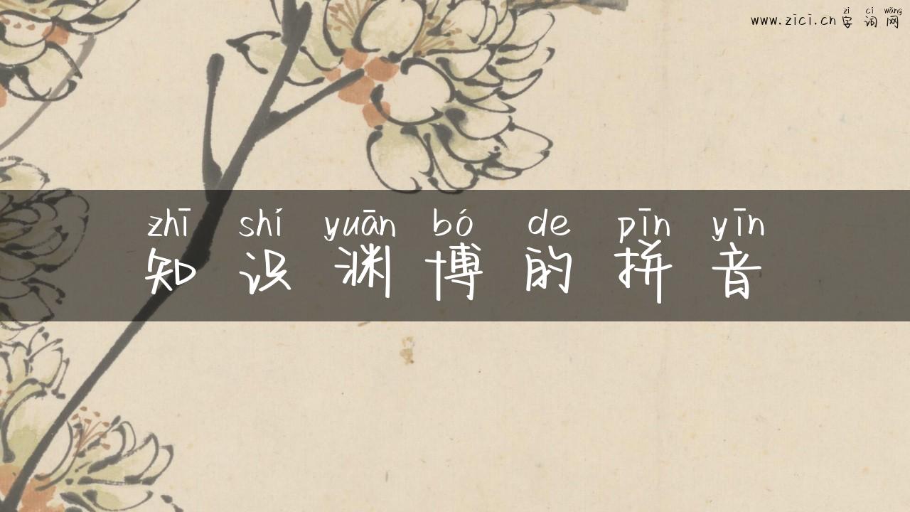 知识渊博的拼音