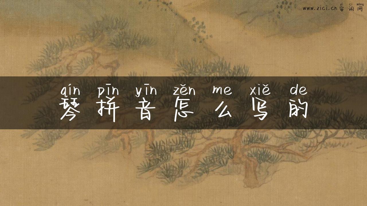 琴拼音怎么写的