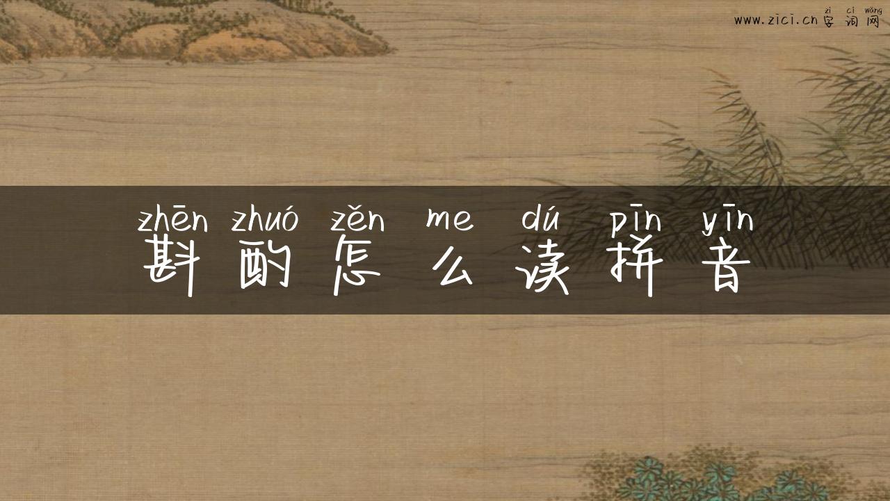 斟酌怎么读拼音