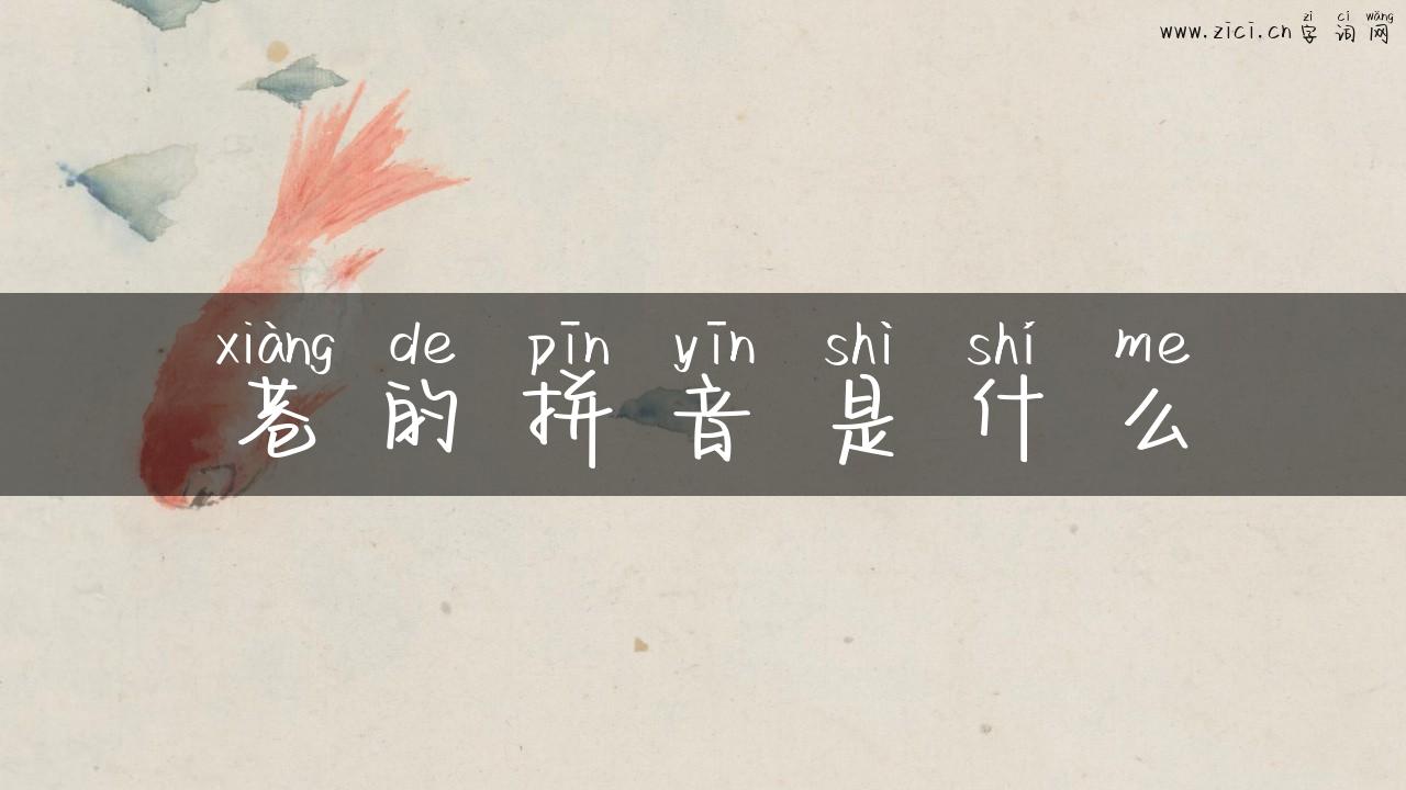 巷的拼音是什么