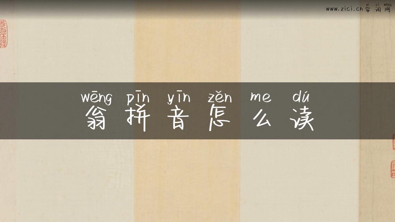 翁拼音怎么读