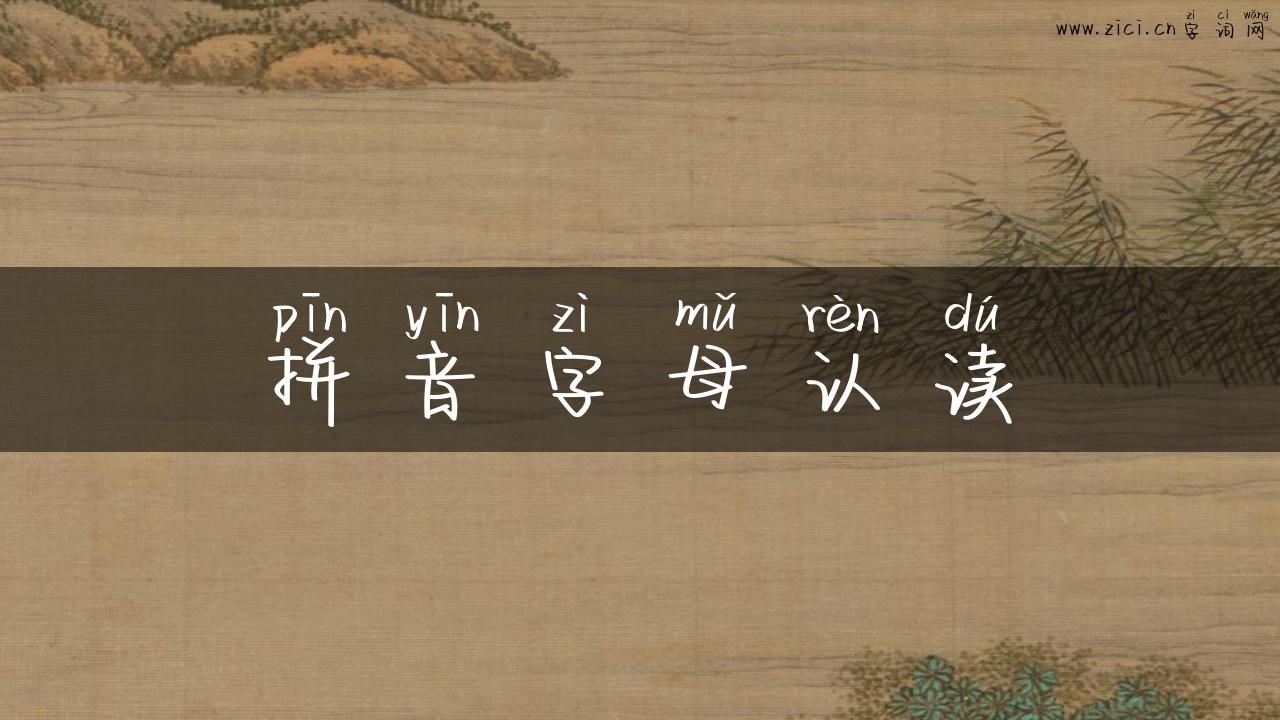 拼音字母认读