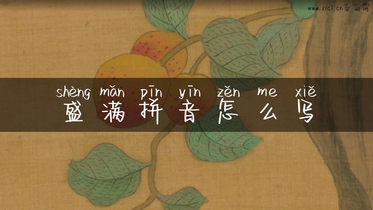 盛满拼音怎么写