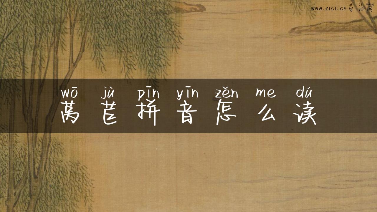 莴苣拼音怎么读
