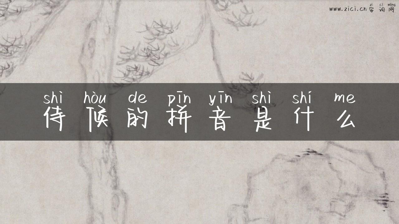 侍候的拼音是什么