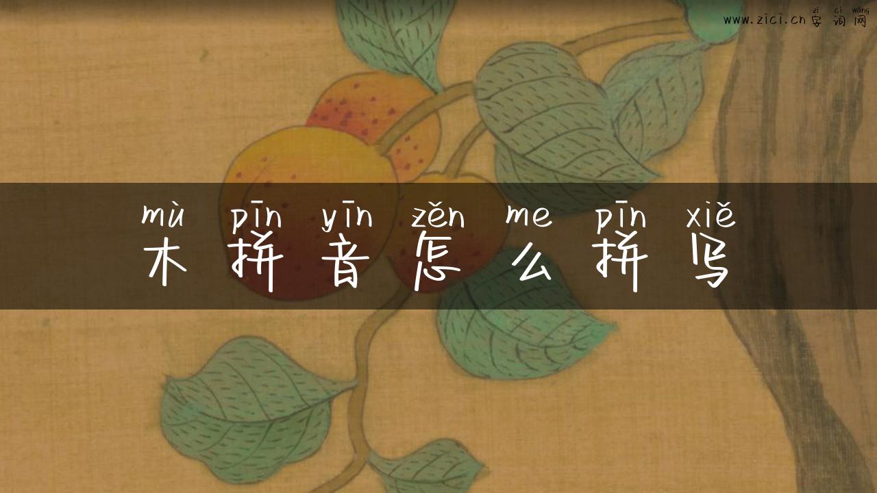木拼音怎么拼写