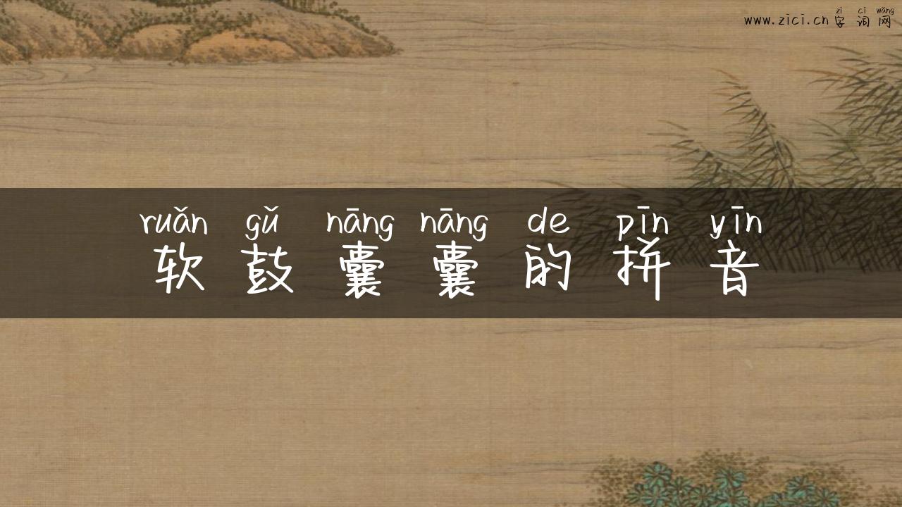 软鼓囊囊的拼音