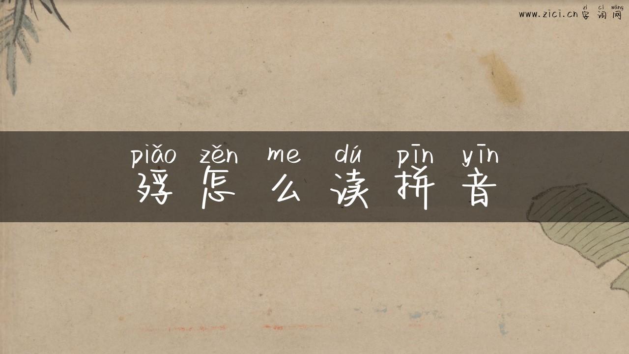 殍怎么读拼音