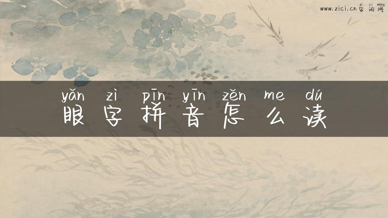 眼字拼音怎么读