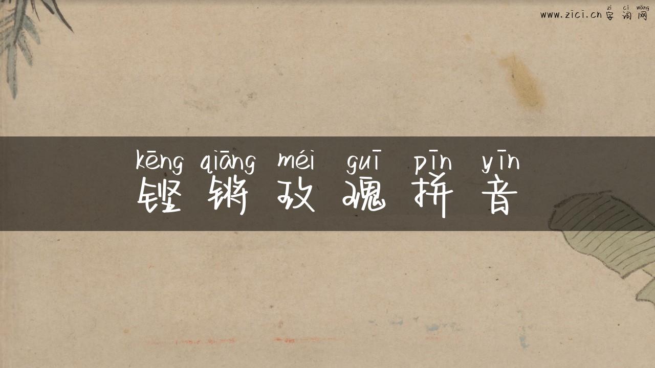 铿锵玫瑰拼音