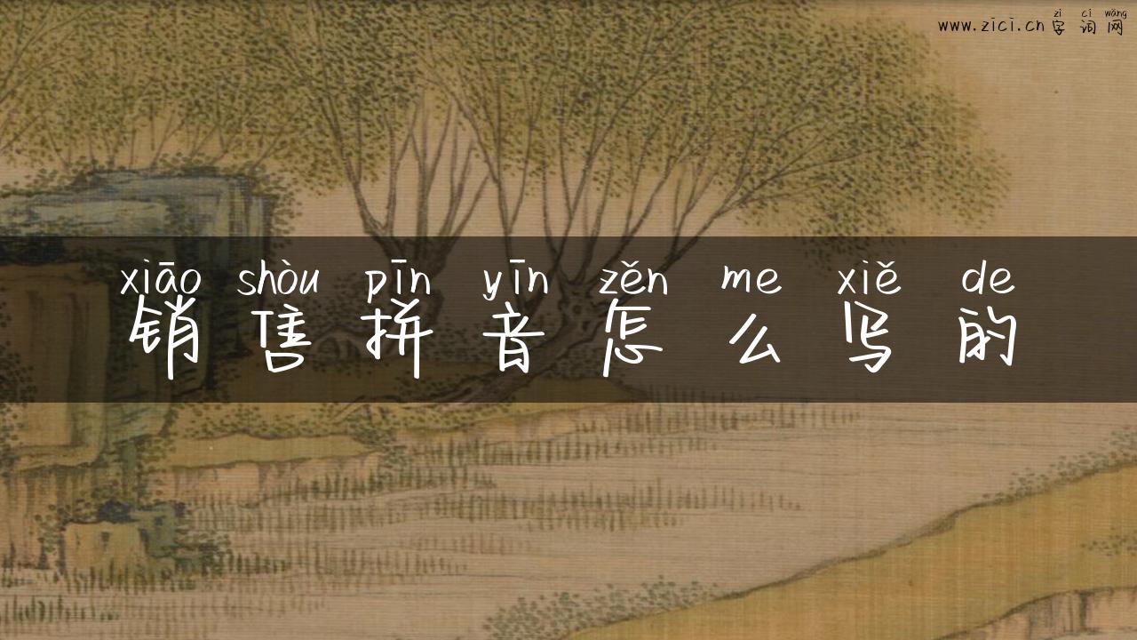 销售拼音怎么写的