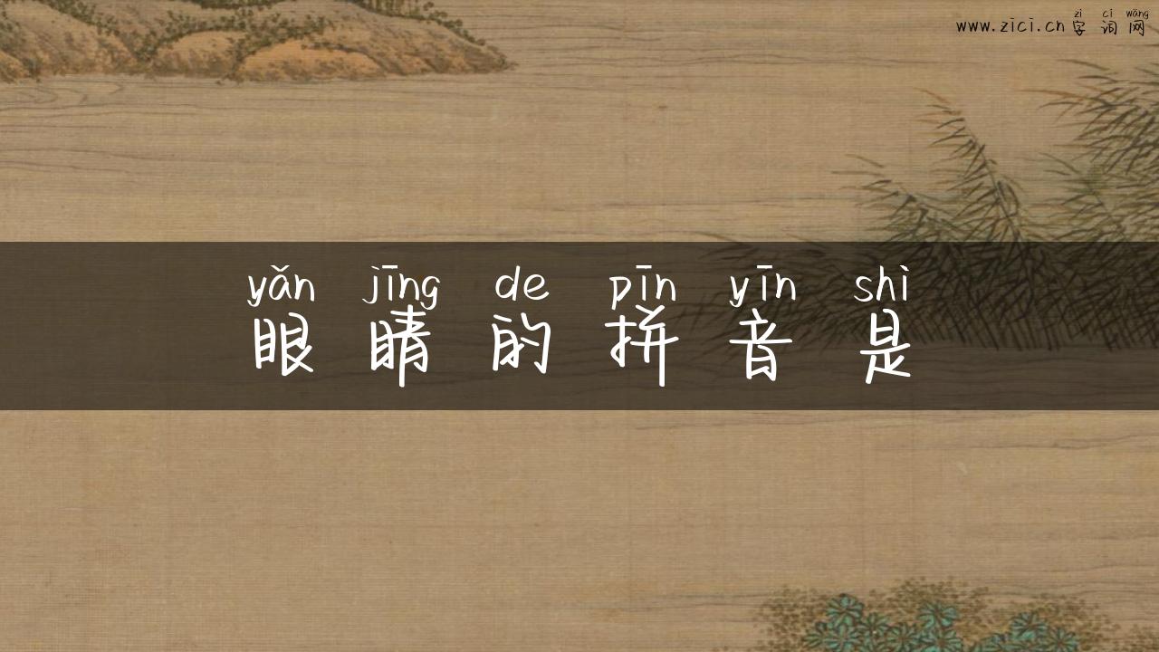 眼睛的拼音是