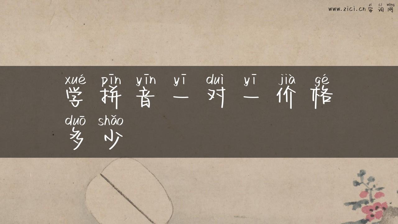学拼音一对一价格多少