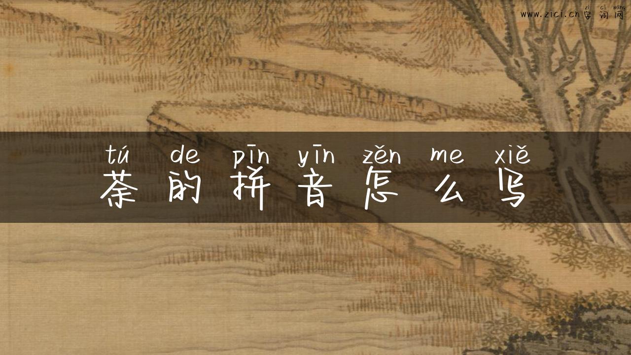 荼的拼音怎么写