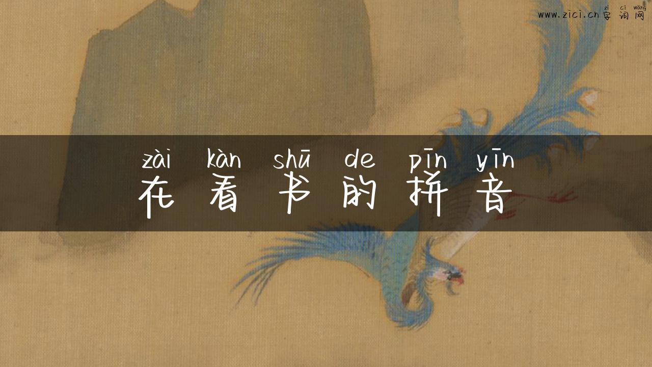 在看书的拼音