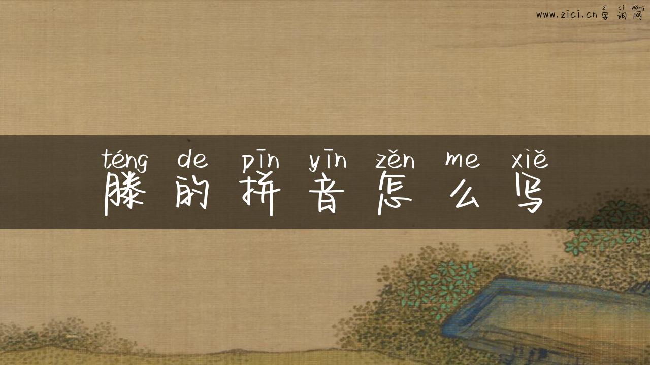 滕的拼音怎么写