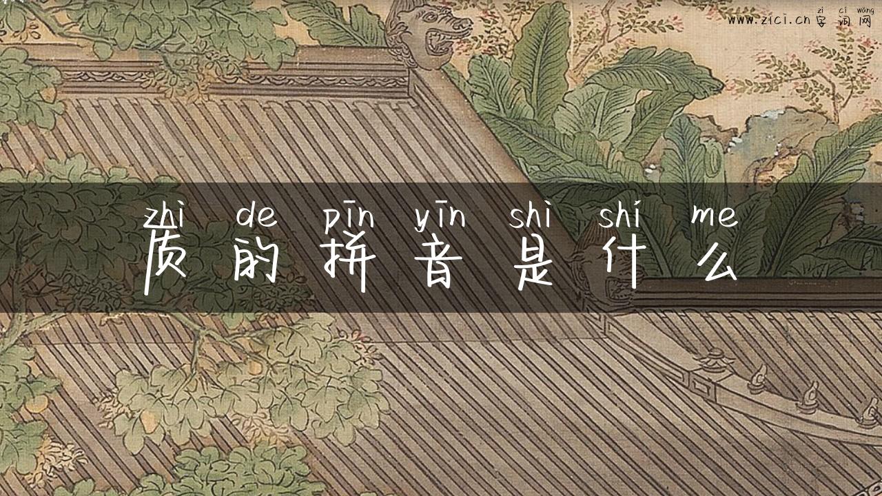 质的拼音是什么