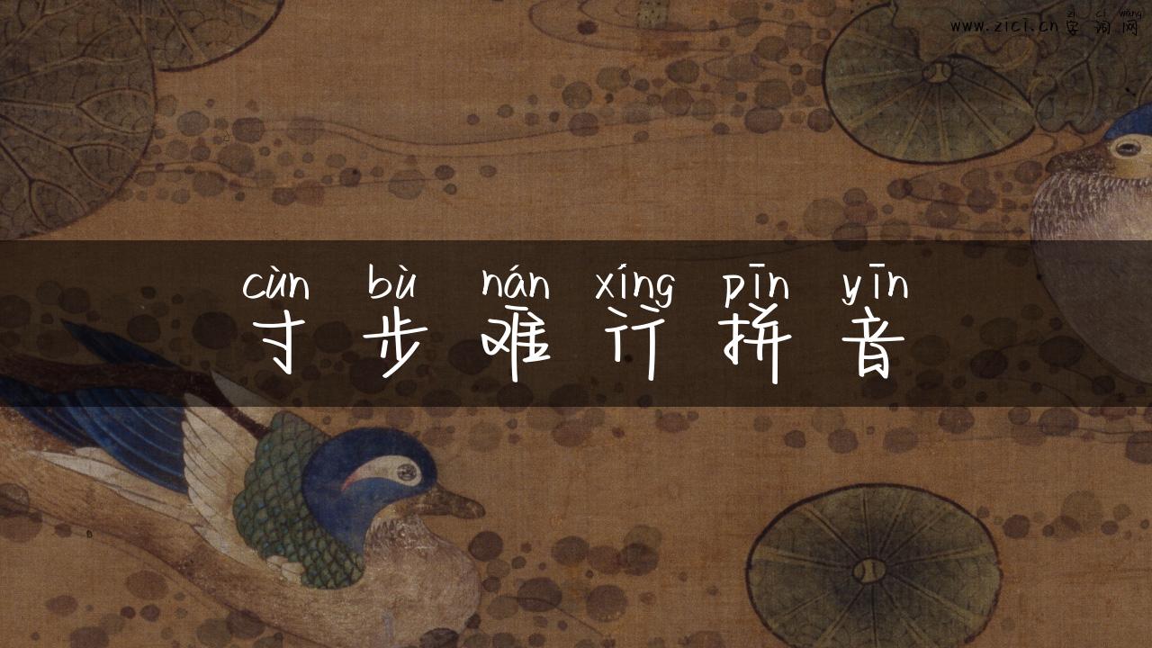 寸步难行拼音