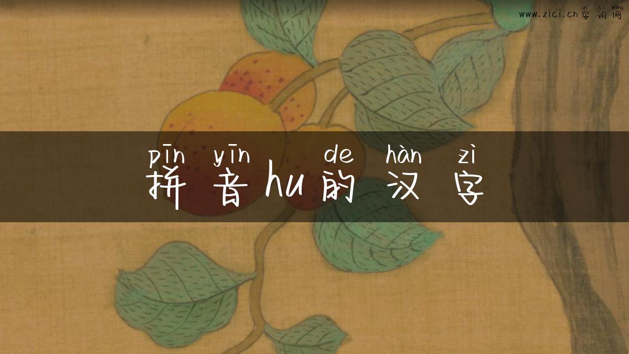 拼音hu的汉字
