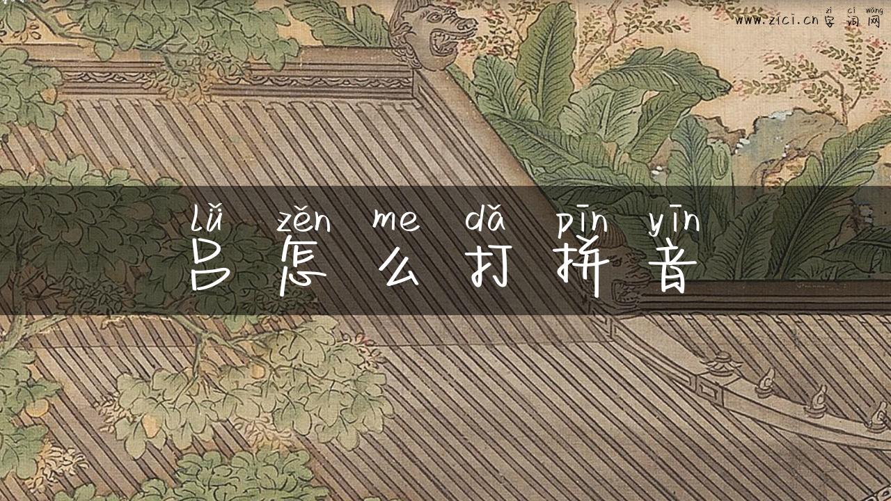 吕怎么打拼音