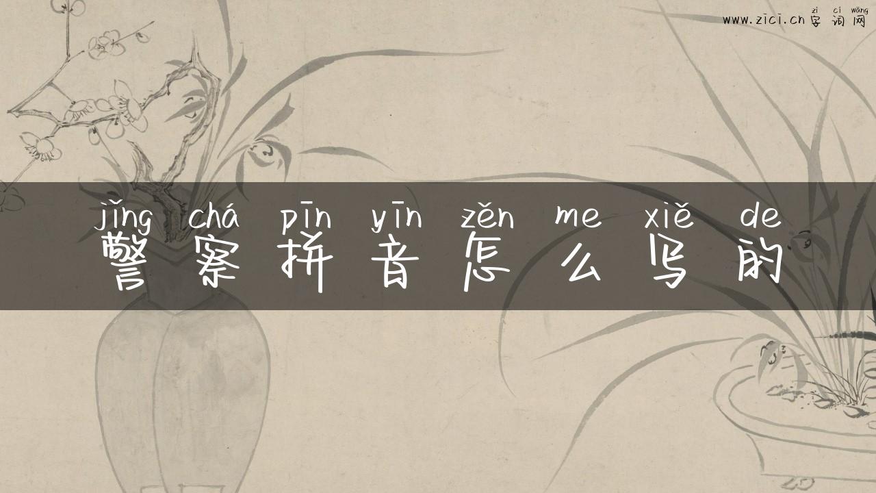 警察拼音怎么写的