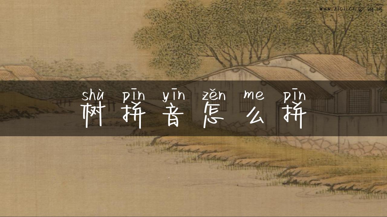 树拼音怎么拼