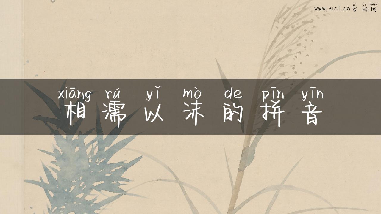 相濡以沫的拼音