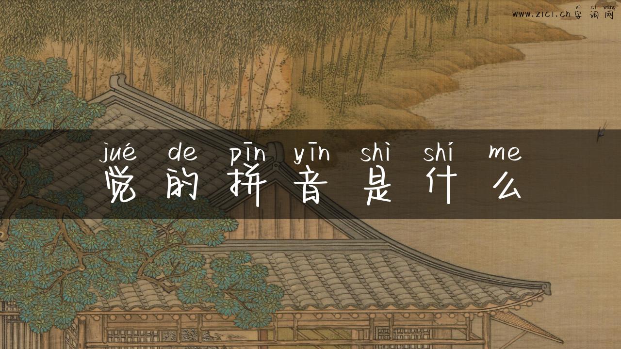 觉的拼音是什么