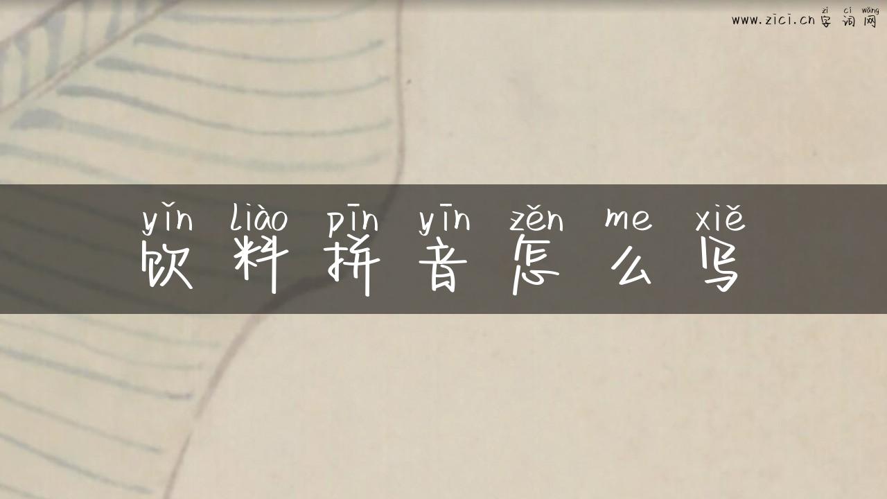 饮料拼音怎么写
