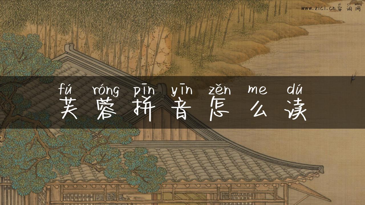 芙蓉拼音怎么读