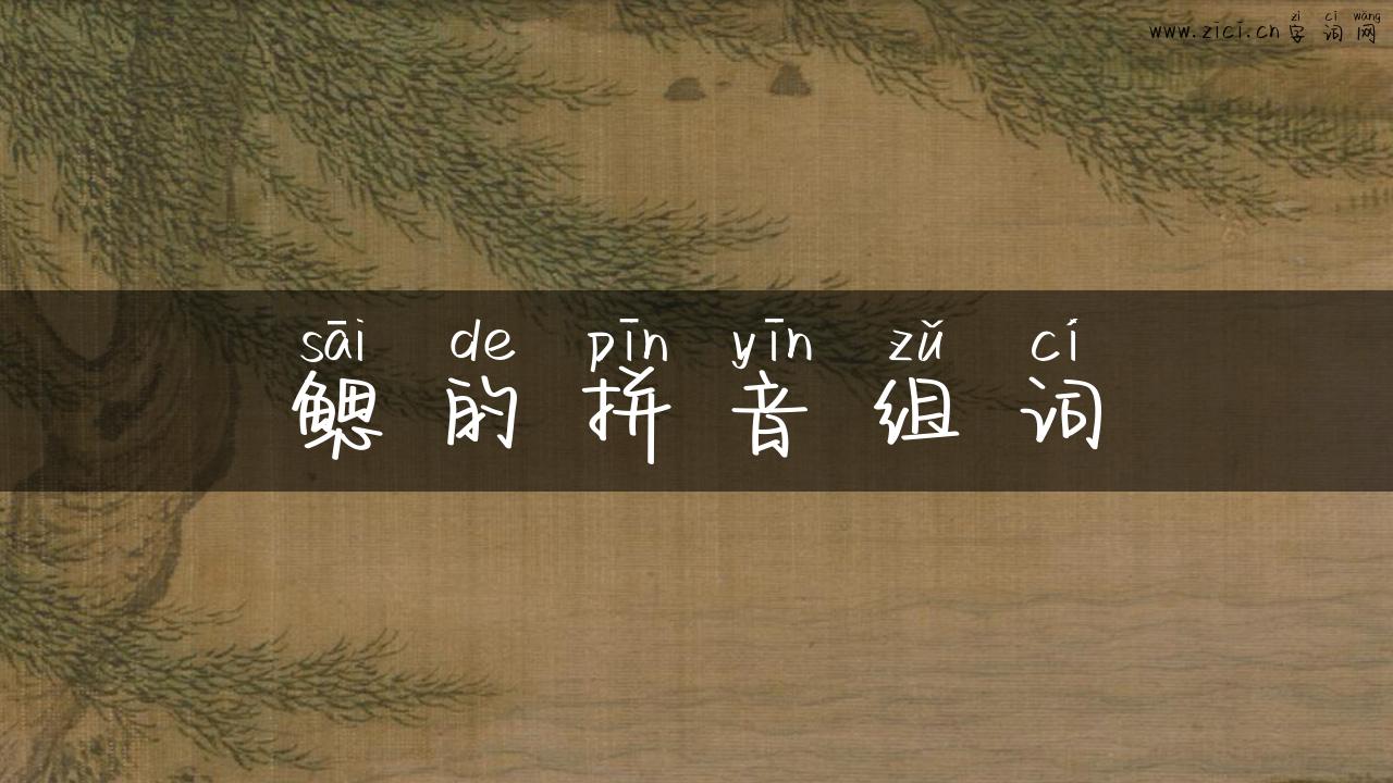 鳃的拼音组词