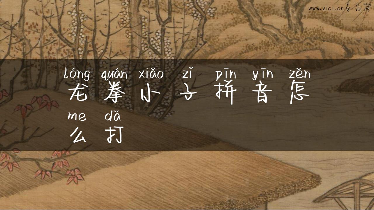 龙拳小子拼音怎么打