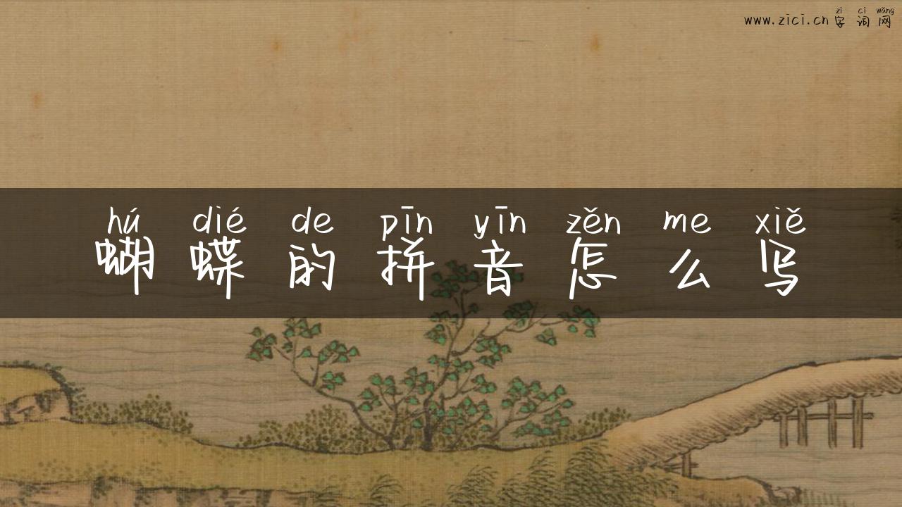 蝴蝶的拼音怎么写