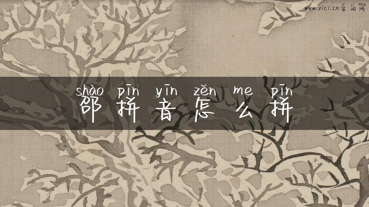 邵拼音怎么拼