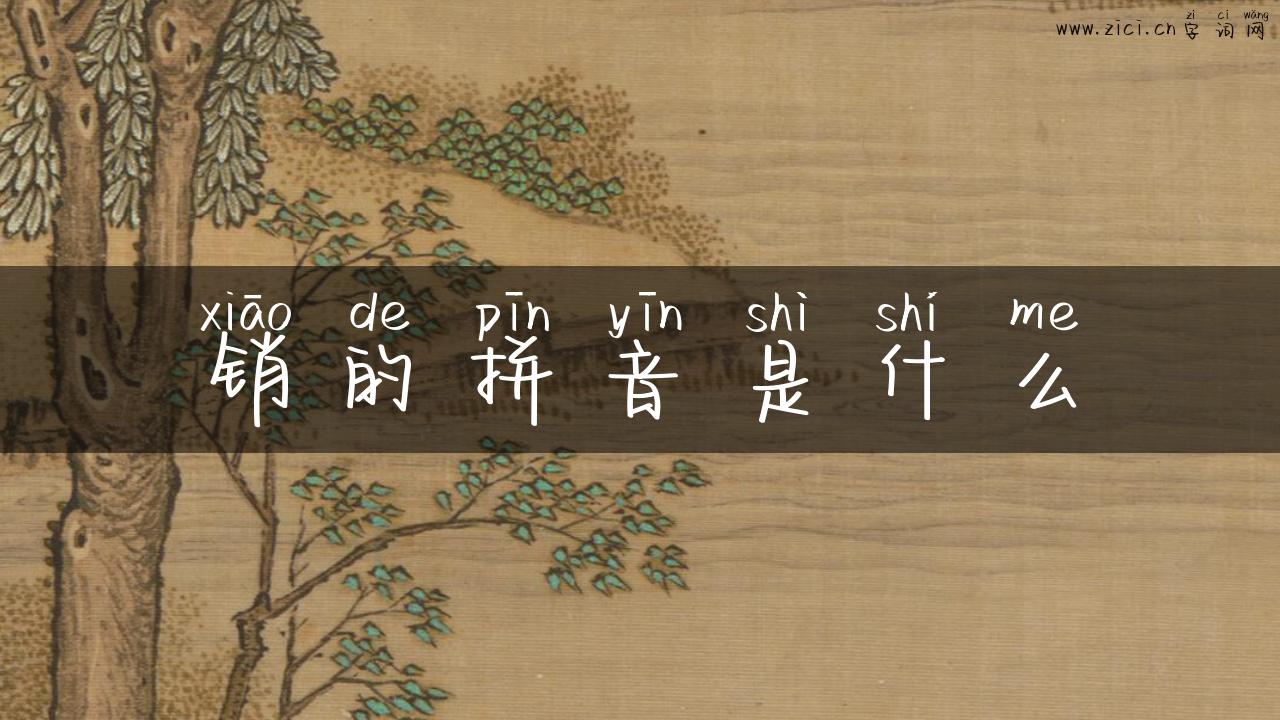 销的拼音是什么