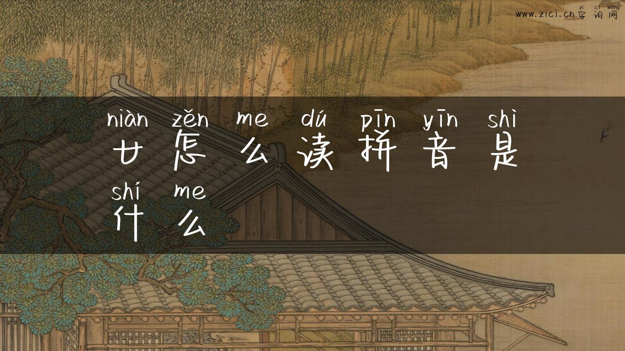 廿怎么读拼音是什么
