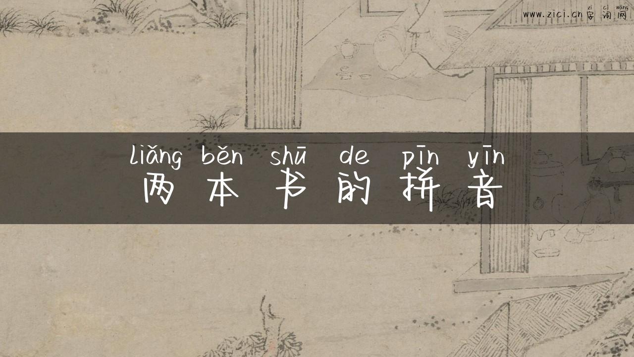 两本书的拼音