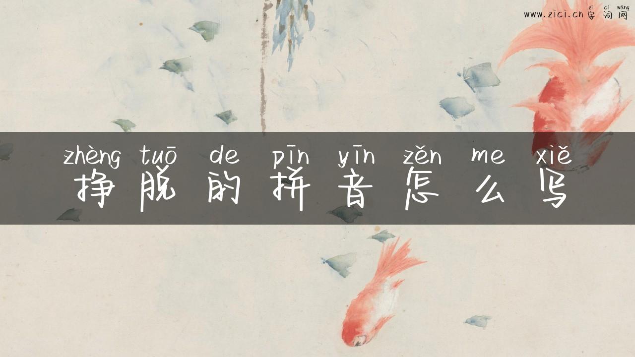 挣脱的拼音怎么写