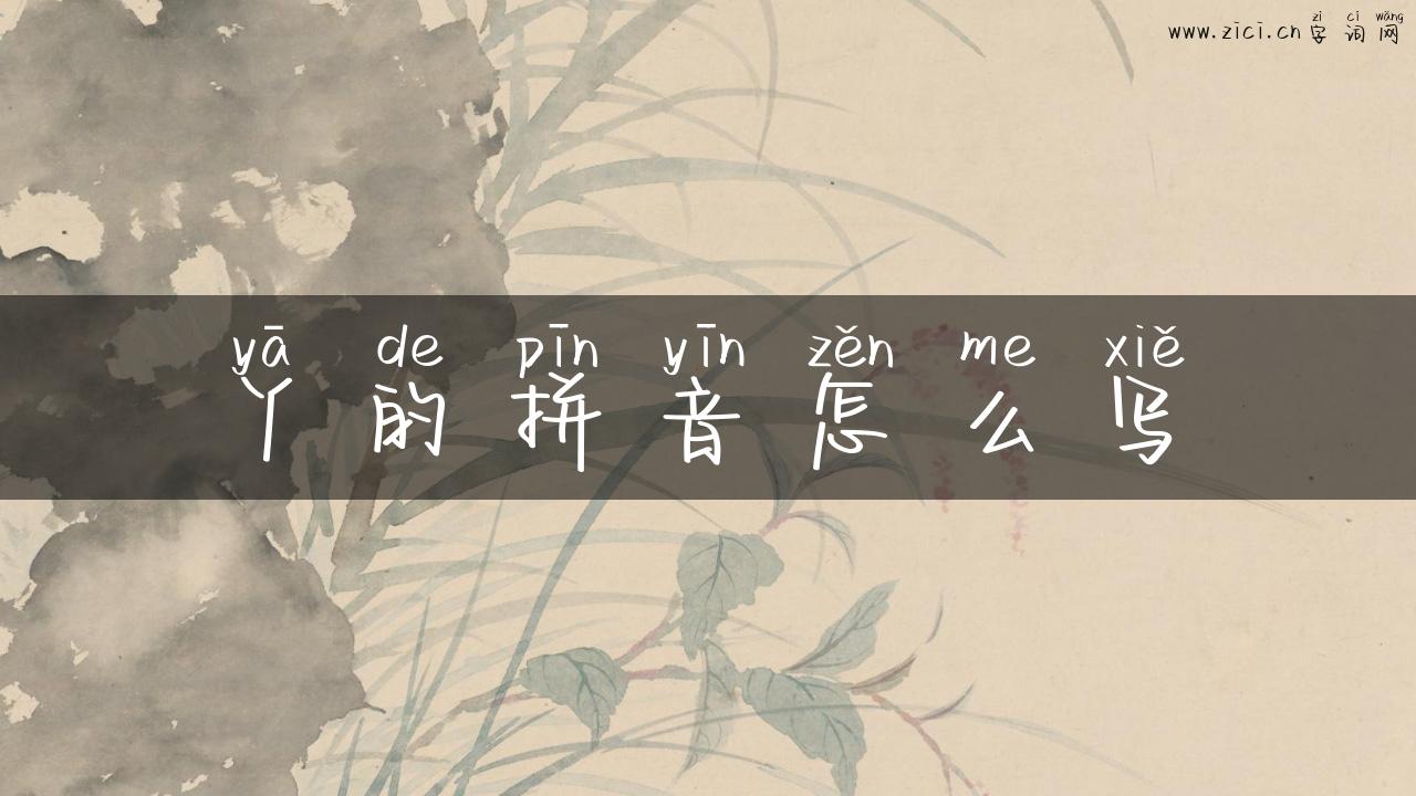 丫的拼音怎么写