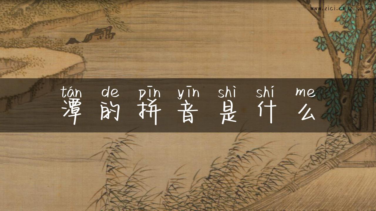 潭的拼音是什么